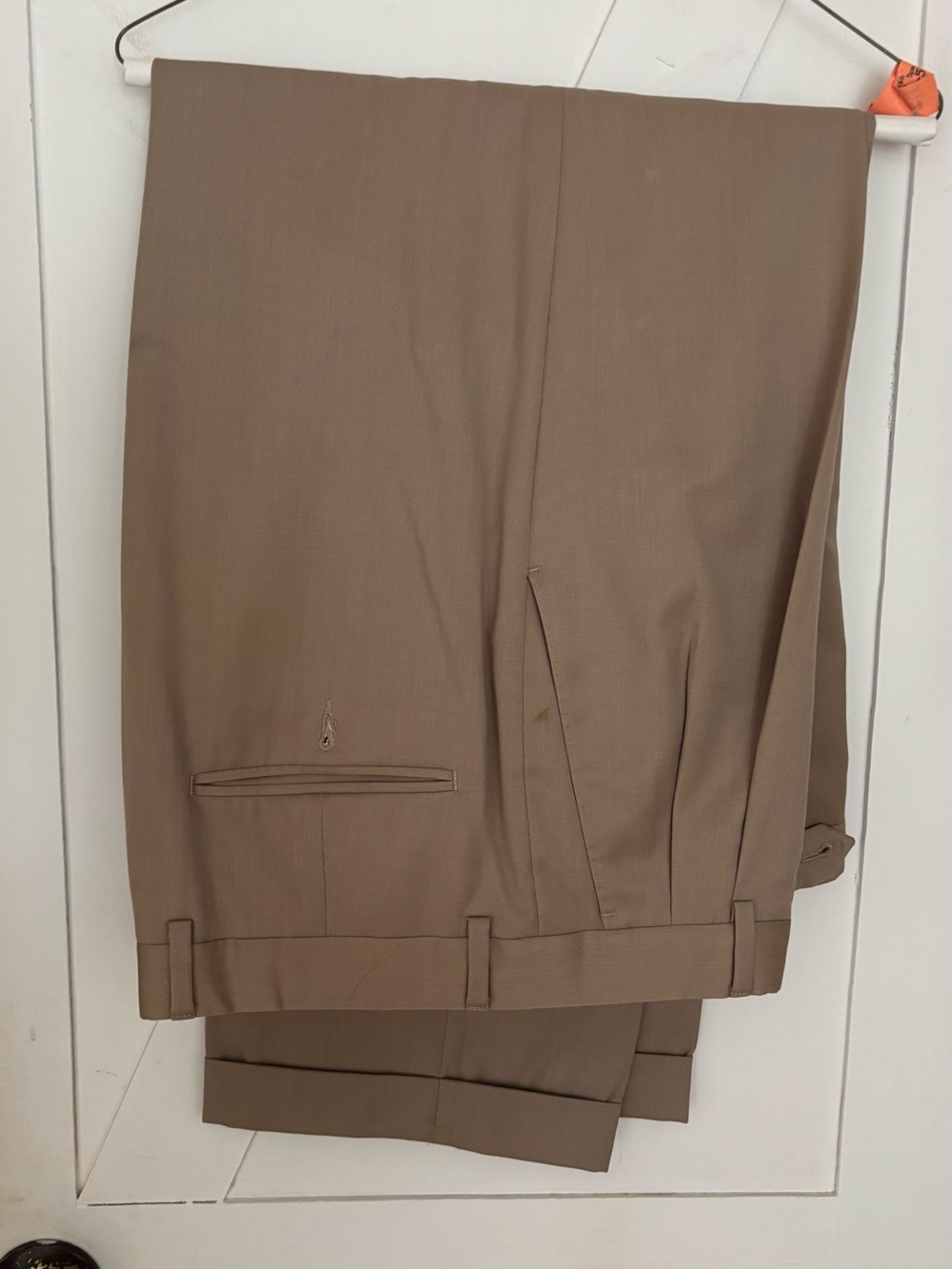 Hart Schaffner Marx Men’s Dress Pants 36 x 28.5 Tan Taupe Cuffed